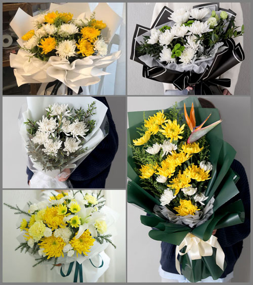 山西阳泉郊区开发区白事花束代送